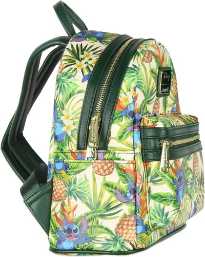 Miniatura 2 de Loungefly Disney Lilo & Stitch Hawaiian Pineapple - Mini mochila con estampado de piña, Multi, Mochila