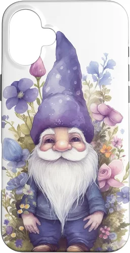 Miniatura 23 de Funda para iPhone 12/12 Pro Cute Purple Aesthetic Anemones Flower Pattern Lavender Gnomo