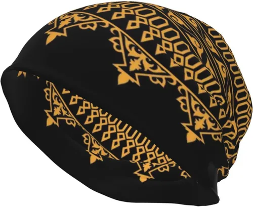 Miniatura 3 de Gorro africano holgado para adultos, tejido elástico, de calavera, gorro de invierno para exteriores para mujeres y hombres