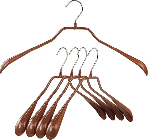 Miniatura 17 de Mawa by Reston Lloyd BodyForm Series - Percha antideslizante que ahorra espacio para chaquetas, trajes y abrigos, 16-1/2 pulgadas, estilo 42/L, Plata