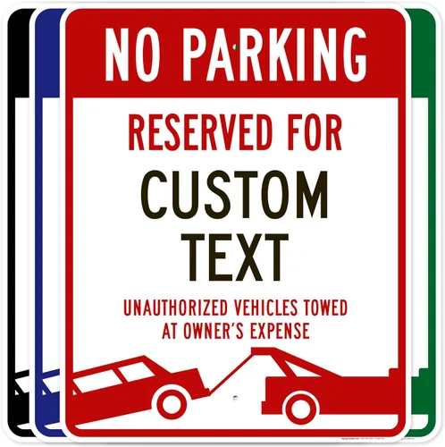 Miniatura 10 de My Sign Center - Letrero personalizado de no estacionamiento, letrero de estacionamiento reservado personalizado para negocios, 10 x 14 pulgadas