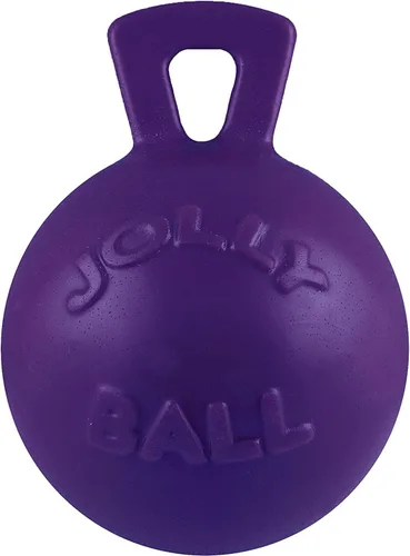 Miniatura 11 de Jolly Pets Tug-n-Toss - Pelota de juguete resistente para perros con asa, 10 pulgadas/XL, arándano para todos los tamaños de raza Azul (Arándano)