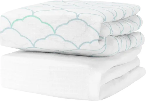 Miniatura 15 de Newton Baby Sábana bajera ajustable para cuna (paquete de 2) - Ultra transpirable y suave, algodón orgánico, se adapta a todas las cunas estándar