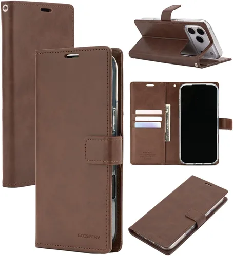 Miniatura 8 de GOOSPERY Blue Moon Wallet para Samsung Galaxy Note 10 Case (2019) Funda de cuero con tapa (Negro)