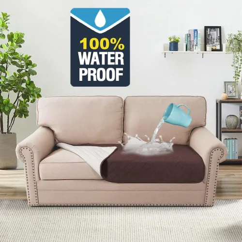 Miniatura 3 de Fundas de cojín 100% impermeables para sofá de cama de perro, protector de sofá seccional para mascotas, protector antideslizante de muebles