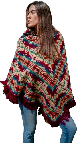 Miniatura 8 de Ponchos for Women, Alpaca Wool, Ponchos Adult, Poncho Sweater Women, Womens Poncho, Blue shawls and wraps