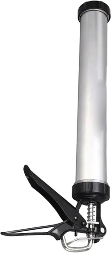 Miniatura 3 de Pistola de calafateo de 20.3 fl oz, pistola de calafateo de tubo de aluminio con aplicación a granel de cartucho de 20 onzas con 10 boquillas