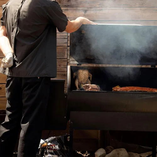 Miniatura 9 de Bear Mountain - Pellets de madera natural para ahumador, parrilla y barbacoa, 20 libras, mezquite
