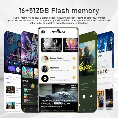 Miniatura 3 de I25 Ultra Smartphone Desbloqueado, Teléfono Desbloqueado 16+512GB, Pantalla HD+ de 6.9", Lápiz Óptico Integrado, Snapdragon 8 Gen 3, 7000mAh