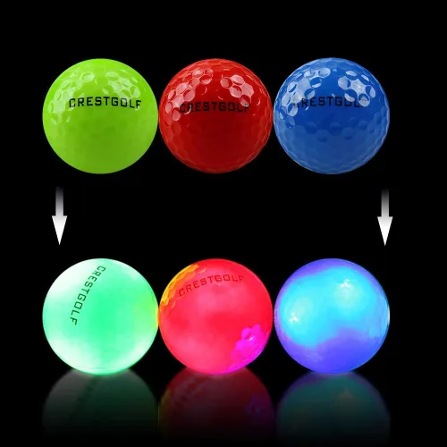 Miniatura 5 de Crestgolf Glow in The Dark Golf Balls with Glow Tees, Super Bright Light Up LED Balls with 12-Minute Reset Timer, Fun Gift for Men and Women