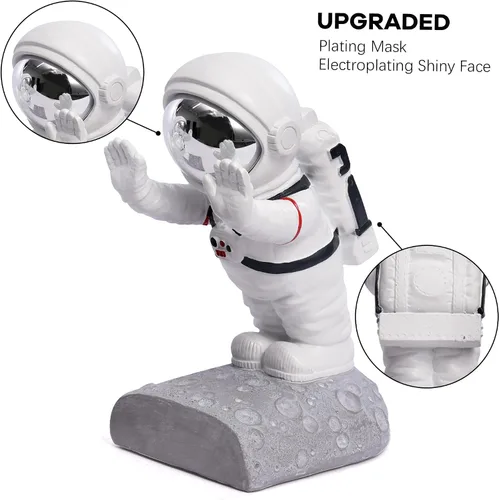 Miniatura 4 de Soporte para sujetalibros, sujetalibros de astronauta con temática del espacio exterior, figura de astronauta, topes decorativos para libros