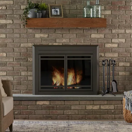 Miniatura 6 de UniFlame 5 piezas negro rústico mini chimenea herramientas conjunto (F-1126)