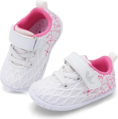 FEETCITY Zapatillas de bebé para niños y niñas, zapatos de primera caminata, zapatos de cuna para recién nacidos, zapatos de meter