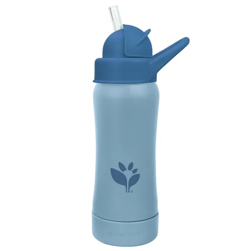Miniatura 2 de Green Sprouts® Sprout Ware® - Botella con popote de 10 onzas, 6 meses +, plástico vegetal, silicona curada con platino, apta para lavavajillas
