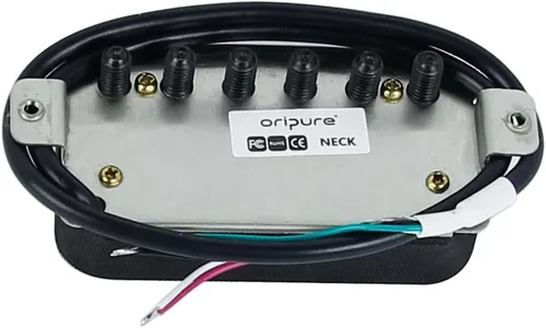 Miniatura 4 de Oripure Alnico 2 Pastillas Humbucker para guitarra con pastillas, pastilla de cuello, doble riel y tornillos Recogida