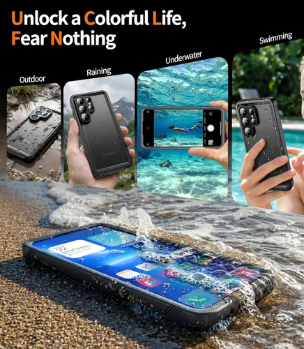 Miniatura 8 de Cozycase TOP Funda impermeable para iPhone 17 Pro Max - Grado militar resistente a todo 360 con protector de cámara de pantalla, doble IP68 a prueba