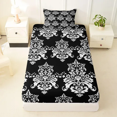 Miniatura 48 de Juego de ropa de cama con estampado de leopardo, tamaño individual, juego de cama de guepardo africano para decoración de dormitorio