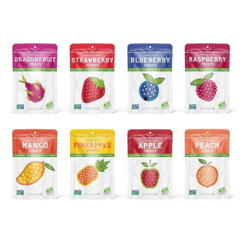 Miniatura 25 de Nature's Turn Bocadillos de frutas liofilizadas, patatas fritas de plátano, perfectos para almuerzos escolares o un bocadillo sobre la marcha, sin
