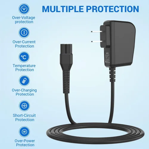 Miniatura 2 de CGGXJP Cargador de 4.3 V compatible con Philips Norelco One Blade Old Model A00390 QP2520 MG3740 QP2521 QP2522 QP2515 MG5700 MG3720 Cable
