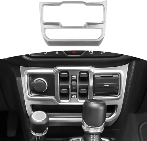 Miniatura 8 de RT-TCZ Cubierta de panel de interruptor de ventana para Jeep JL JLU Gladiator JT 2018-2024 Baby Blue Accesorios interiores