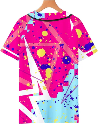Miniatura 2 de XSFX Disfraces de los años 90 para mujer, camiseta de béisbol Bel Air, trajes de hip hop para fiesta club y pub