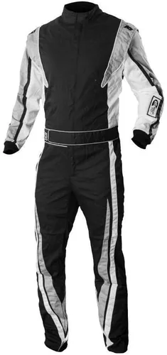 Miniatura 2 de Traje de automovilismo, marca K1 Race Gear, modelo Victory, clasificación 3,2a/1 por SFI, XXS, Negro/Blanco/Gris