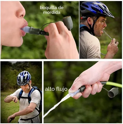 Miniatura 7 de Paquete de hidratación con mochila de 2 litros, ideal para deportes al aire libre, correr, senderismo, camping, ciclismo, esquí