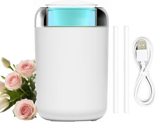 JORMRY Humidificadores de escritorio, humidificador USB portátil con luz de estado de ánimo de 7 colores, apagado automático de niebla silenciosa de