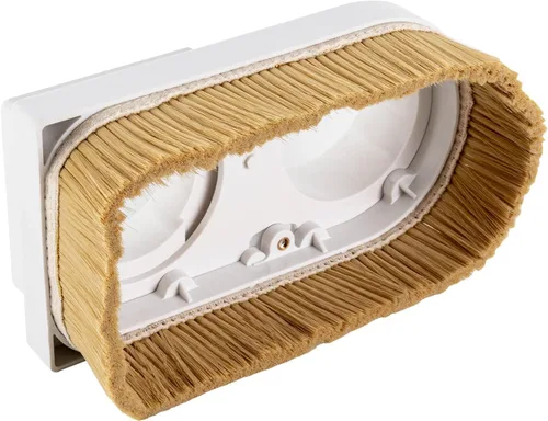 Miniatura 5 de 3.150 in/3.15 "Colector de cubierta de zapato de polvo de husillo con ranuras rectas dobles diseño para fresadora de grabado de enrutador C-N-C