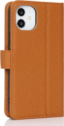 Miniatura 8 de Zouzt Funda para iPhone 11 de 6.1 pulgadas de piel auténtica con 4 ranuras para tarjetas, tarjetero con bloqueo RFID, tapa magnética, función atril