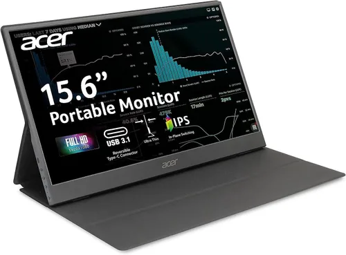 Miniatura 3 de Acer PM161Q Bbmiuux 15.6" Full HD 1920 x 1080 IPS Monitor Portátil delgado para negocios AMD FreeSync Monitor externo para laptop, PC, Mac Dos