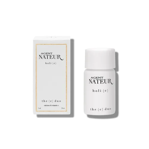 Agent Nateur - holi (c) Natural C Duo Calcio + Vitamina C Polvo | Vegano, no tóxico, cuidado de la piel limpio (.10 oz | 0.1 fl oz)