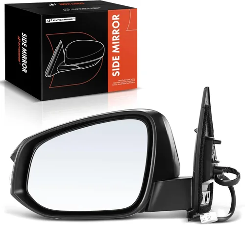 A-Premium Espejo eléctrico para puerta del lado del conductor, compatible con Toyota RAV4 2013, 2014, 2015, plegable, manual calentado, con señal de