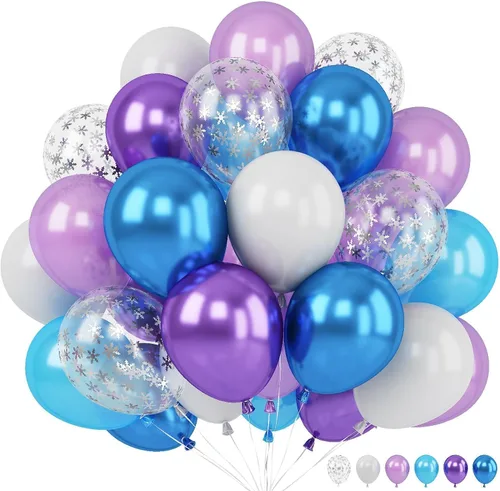 Miniatura 23 de Globos de látex blanco dorado rosa claro, 35 piezas