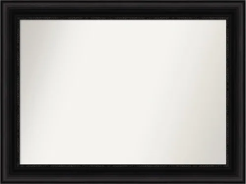 Miniatura 517 de Amanti Art Espejo personalizado, espejo de baño negro puente, espejo de pared o espejo de tocador de baño sobre el fregadero (26 x 26 pulgadas)
