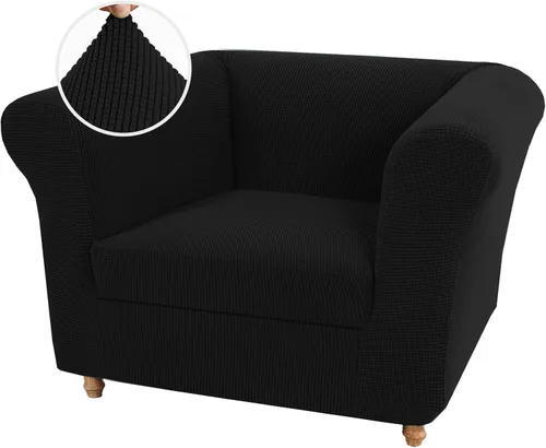 Miniatura 38 de UNBBRRL Funda de sofá Chesterfield de jacquard elástico, fundas de cojín gruesas para sofá, protector de muebles para sala de estar