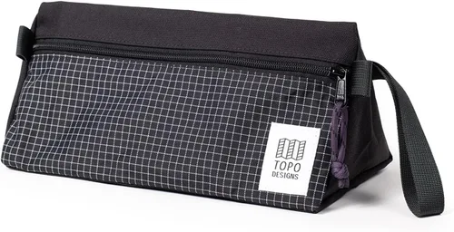 Miniatura 10 de Topo Designs Kit Dopp - Bolsa de viaje para artículos esenciales de cuidado personal, forma autoportante, totalmente forrada, nylon reciclado, Negro