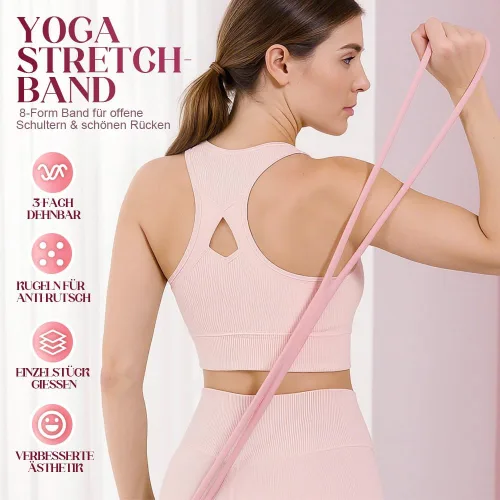Miniatura 2 de Bandas de Resistencia, 2025 Nuevas Bandas de Figura 8 con Mangos para Hombres y Mujeres, Bandas de Ejercicio para Entrenamiento, Bandas Elásticas