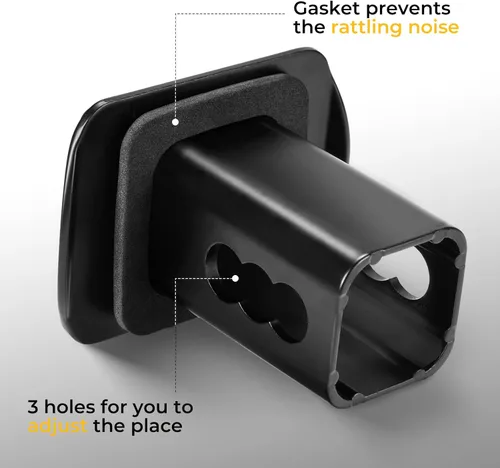 Miniatura 6 de BougeRV Cubierta de enganche de remolque de bandera americana de metal para receptores de 2 pulgadas, cubierta de tubo de aluminio de EE. UU.