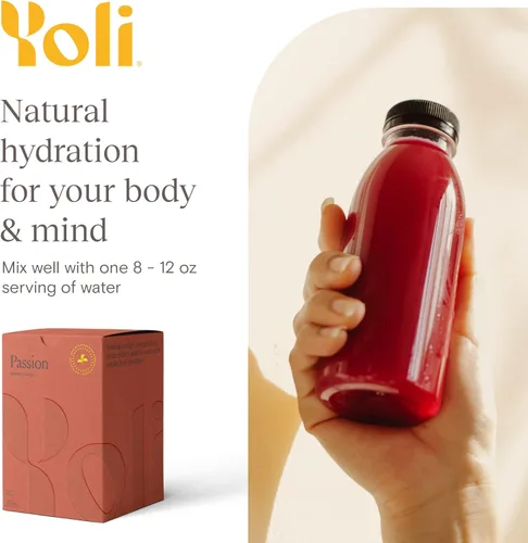 Miniatura 9 de Yoli Passion - Mezcla de bebida energética en polvo, mezcla de bebida energética natural para resistencia y resistencia, 30 paquetes, sabor