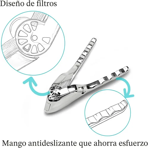 Miniatura 3 de Exprimidor de limón resistente de acero inoxidable, exprimidor manual de extracción máxima, fácil de apretar, plegable, plano, extractor de jugo