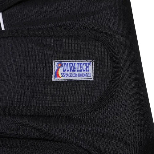 Miniatura 3 de Dura-Tech Botas de envío de caballos con forro polar Tamaño grande Color negro Cobertura completa de las piernas, resistente 600D Ripstop