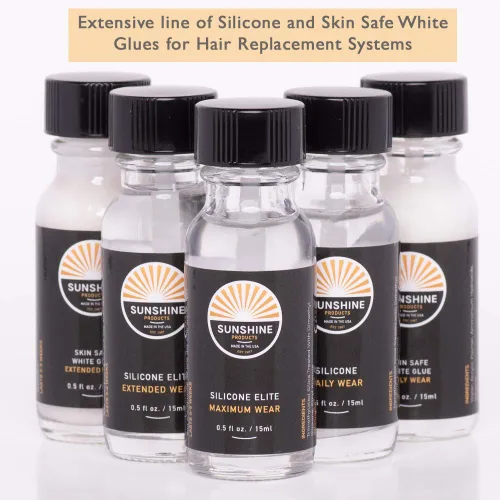Miniatura 5 de Sunshine Cinta Adhesivo para peluca de encaje Pegamento blanco seguro para la piel Uso diario (0.5 onzas)