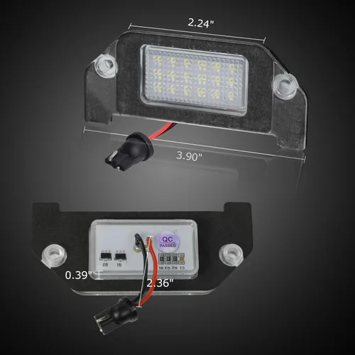 Miniatura 5 de Luces LED para matrícula compatibles con Dodge Challenger Charger Avenger Magnum Dart, 6000 K, color blanco