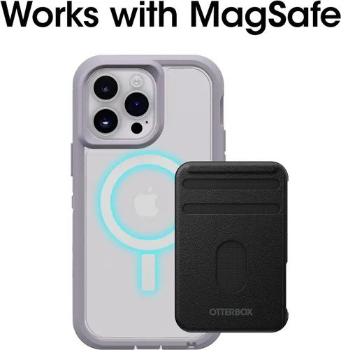 Miniatura 4 de OtterBox Funda para iPhone 14 Pro (solamente) Defender Series XT, color lavanda (púrpura/transparente), sin pantalla, resistente, se ajusta a