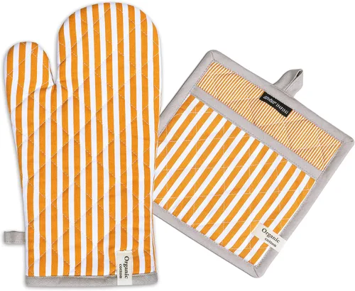 Miniatura 42 de AMOUR INFINI Juego de 2 soportes para ollas de algodón resistentes al calor, antideslizantes de 8 x 8 pulgadas, almohadillas calientes para cocina