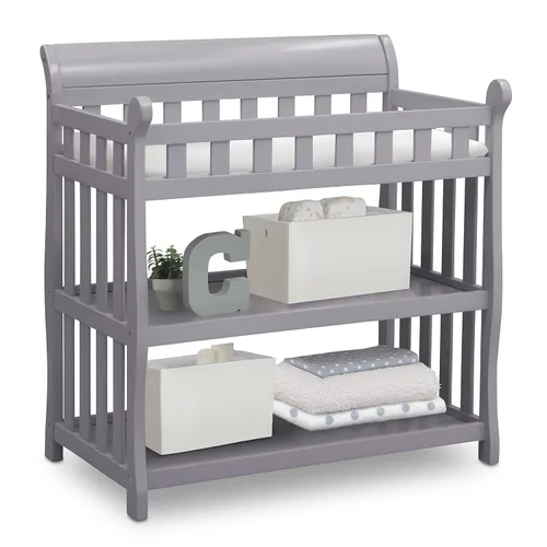 Miniatura 4 de Mesa para cambiar pañales Delta Children Eclipse con cambiador, gris