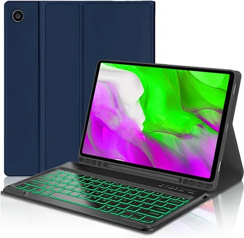 Miniatura 20 de Funda con teclado para Samsung Galaxy Tab A11 Plus / A9 Plus de 11 pulgadas, con retroiluminación Bluetooth A9+ con soporte para bolígrafo S
