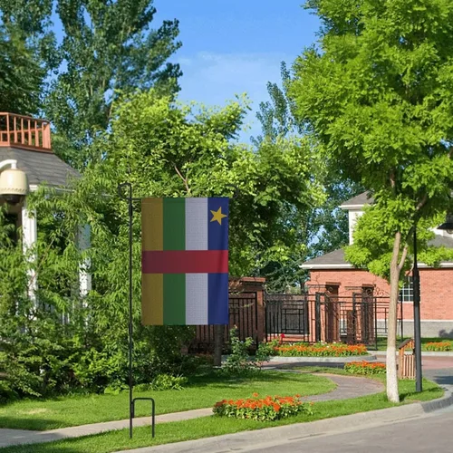 Miniatura 9 de Flag Of The Central African Republic Knitting Effect Garden Flag 12.5"x18" Inch Double Sided Garden Flags Home Lawn Outdoor Decor Flags Party Banner