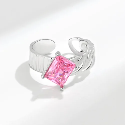 Miniatura 30 de Anillo de plata 925, anillos de plata ajustables para mujer, anillos de pulgar abiertos, anillos de circonio, anillos ajustables, anillos abiertos